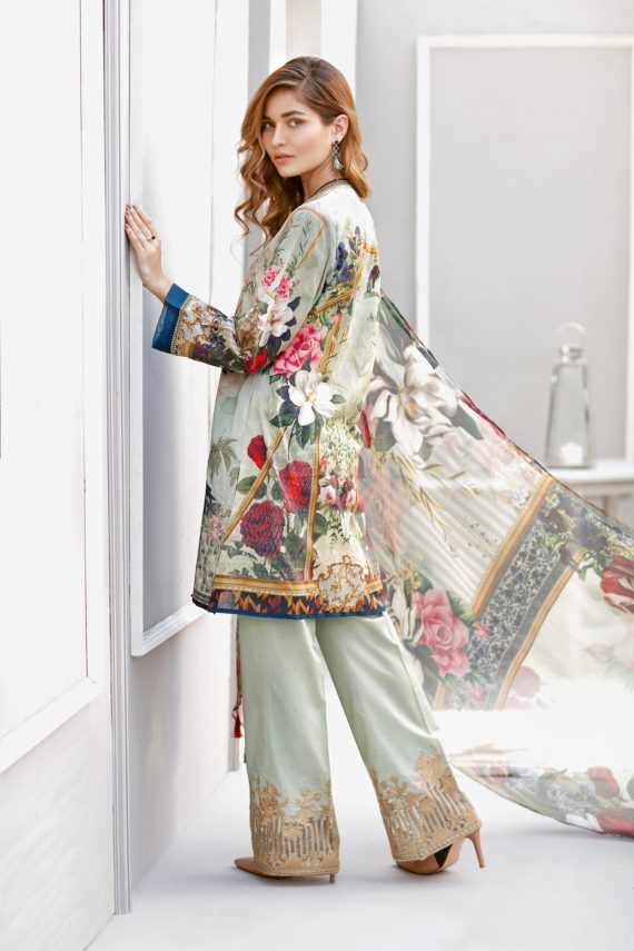 Baroque Lawn Embroidered Collection 2017 Design PL05 (1)