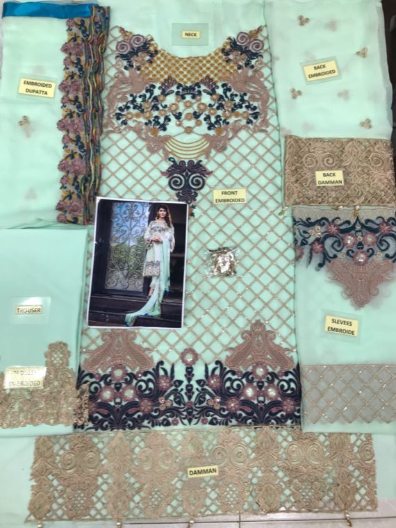 ANAYA Luxury Chiffon Embroidered Fancy Suit Aqua (2)