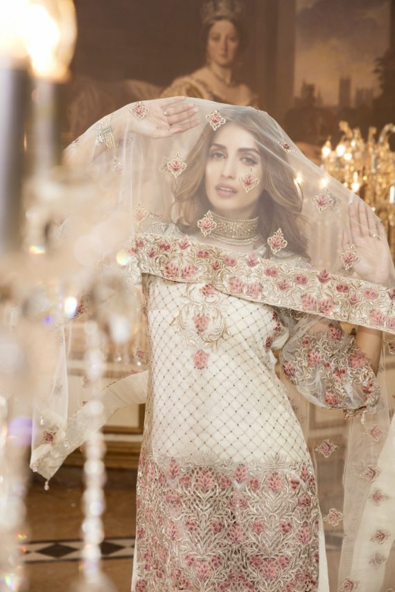 EmbRoyal Luxury Chiffon Embroidered Suit Rose Fleur (2)
