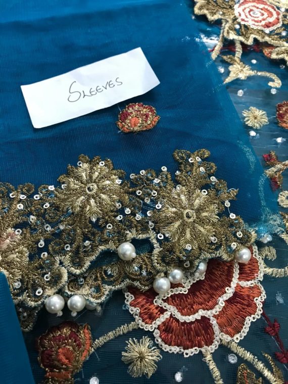 Kashee’s Fashion Luxury Embroidered Fancy Suit D-Blue (6)
