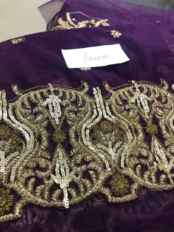 Kashee’s Fashion Luxury Embroidered Fancy Suit D-Purple (7)