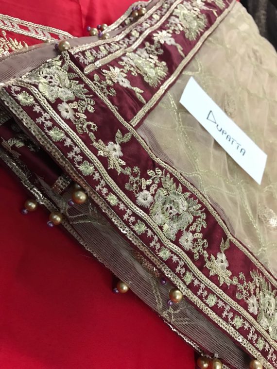 MariaB. Pukhraj Collection Luxury Embroidered Bridal Suit D1 (6)