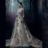 Sana Safinaz Silver Luxury Bridal Embroidered Fancy Suit