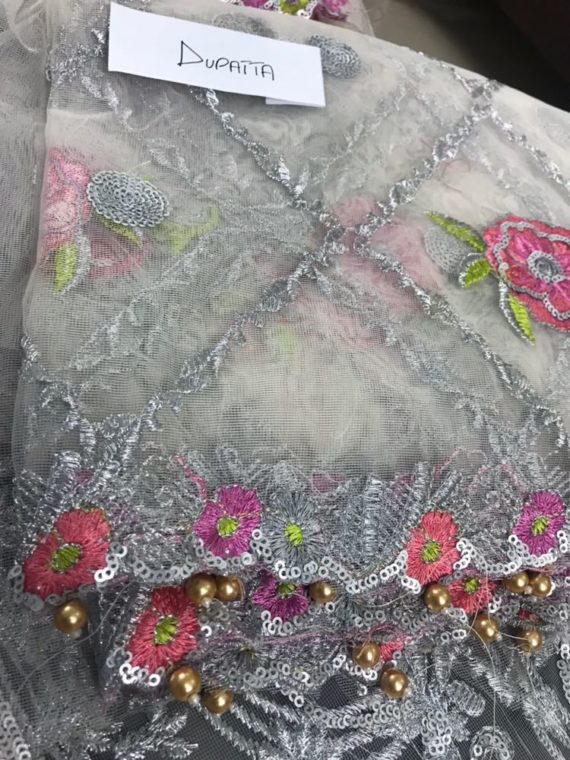 Sana Safinaz Silver Luxury Bridal Embroidered Fancy Suit (5)