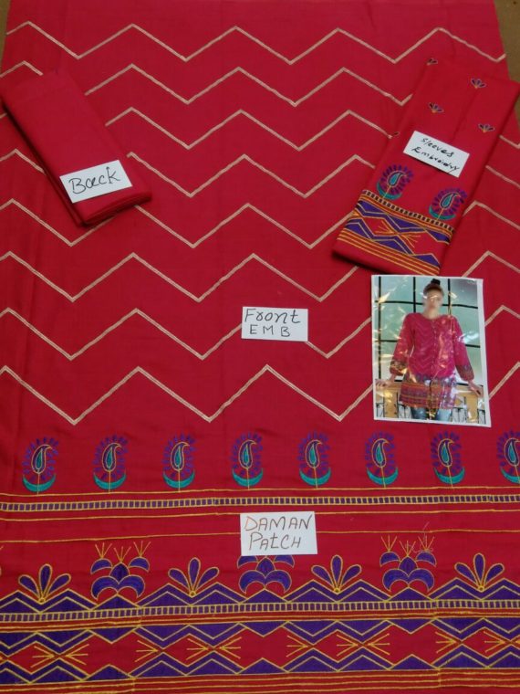 Gul Ahmed Exclusive Cotton Cambric Kurti Collection D05 (2)