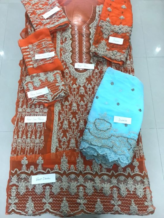 Asim Jofa Luxury Chiffon Embroidered Fancy Suit AJCLE-02 (4)