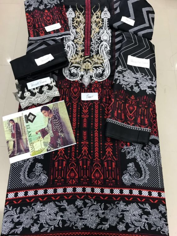 ELAN Festive Embroidered Lawn Collection Design EF03 (2)