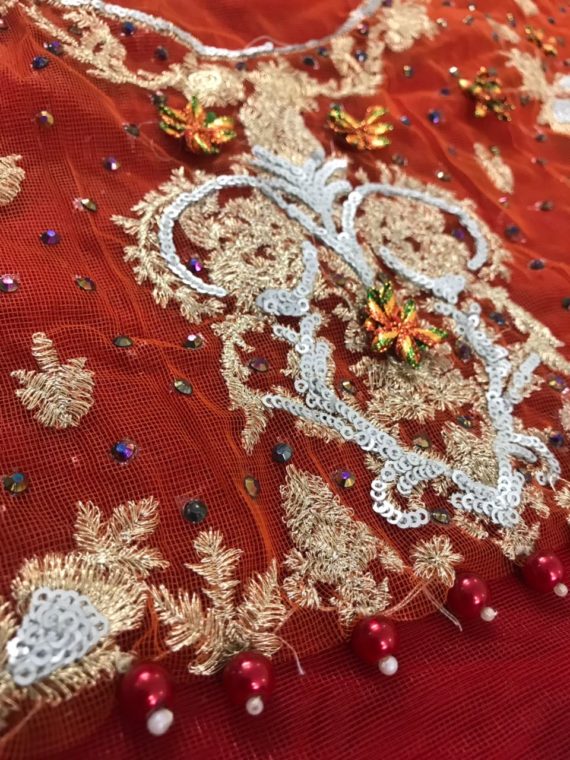 Maria.B Luxury Bridal Net Embroidered Fancy Suit FX-789 (3)