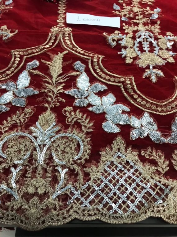 Maria.B Luxury Bridal Net Embroidered Fancy Suit FX-789 (4)