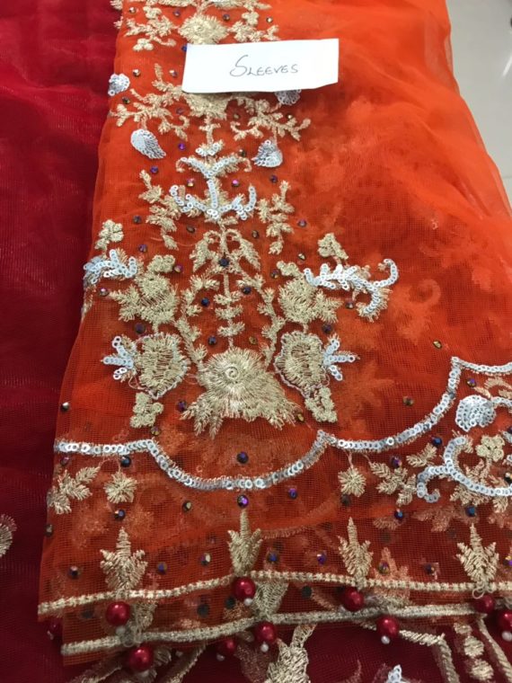 Maria.B Luxury Bridal Net Embroidered Fancy Suit FX-789 (5)
