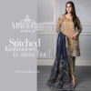 Maria.B Unstitched Mbroidered Collection Gold & Navy