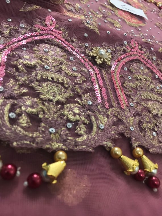 VJV Fashions Luxury Net Embroidered Fancy Bridal Suit (2)