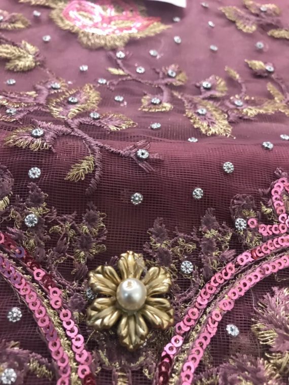 VJV Fashions Luxury Net Embroidered Fancy Bridal Suit (4)