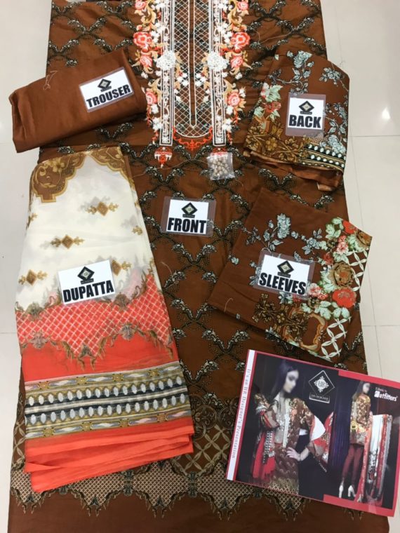 Ethnic by Outfitters Embroidered Suit Design DENDRITIC (4)