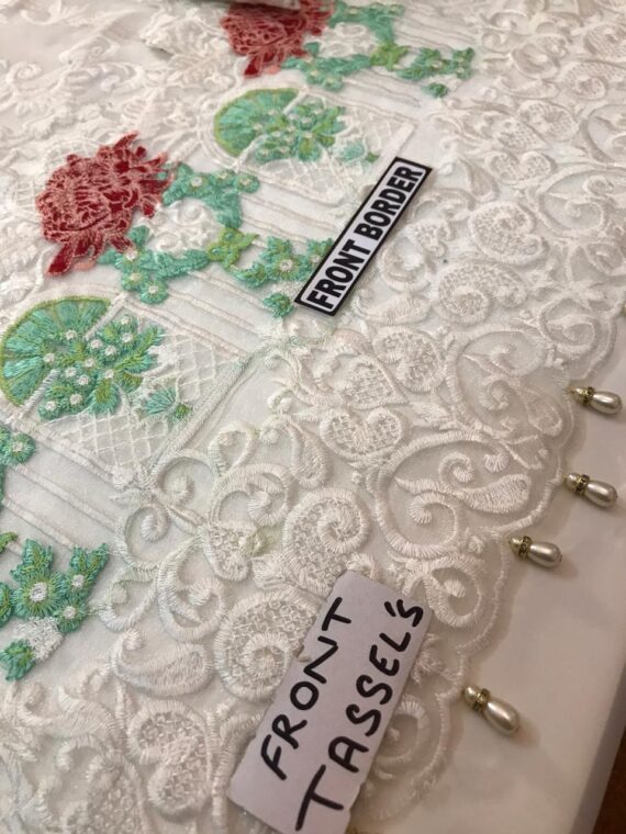 Akbar Aslam Fancy Embroidered Chiffon Suit White (5)