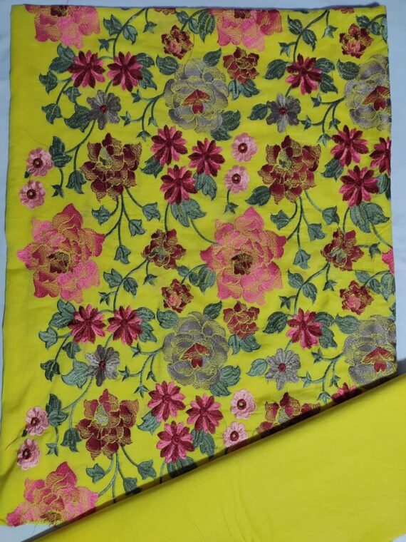 Bareezah Embroidered Lawn Collection 2PC Yellow