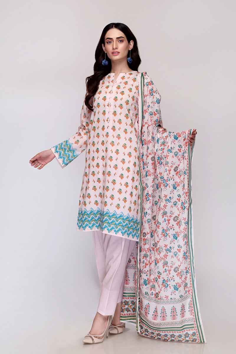 Gul Ahmed 2PC Printed Lawn Suit CL-722 A - Stylized.pk