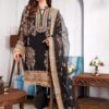 Umyas Fashion Fancy Embroidered Suit Black